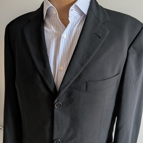 🇩🇪Hugo Boss EINSTEIN/Sigma Black Sport Coat with Notch Lapel - Picture 1 of 15